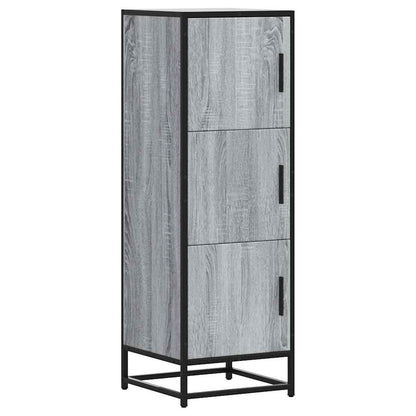 Credenza Grigio Sonoma Legno Multistrato Metallo | homemem39