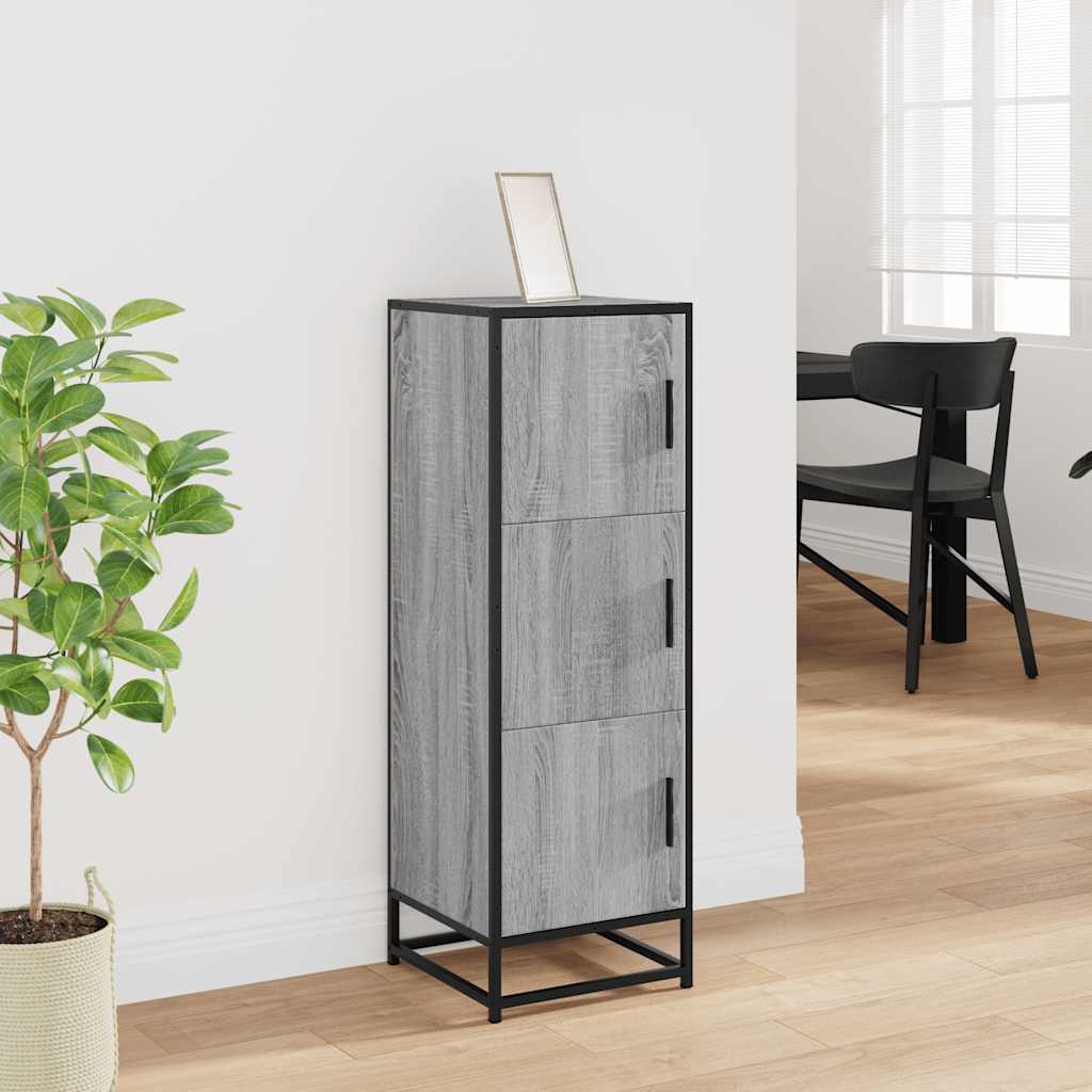 Credenza Grigio Sonoma Legno Multistrato Metallo | homemem39