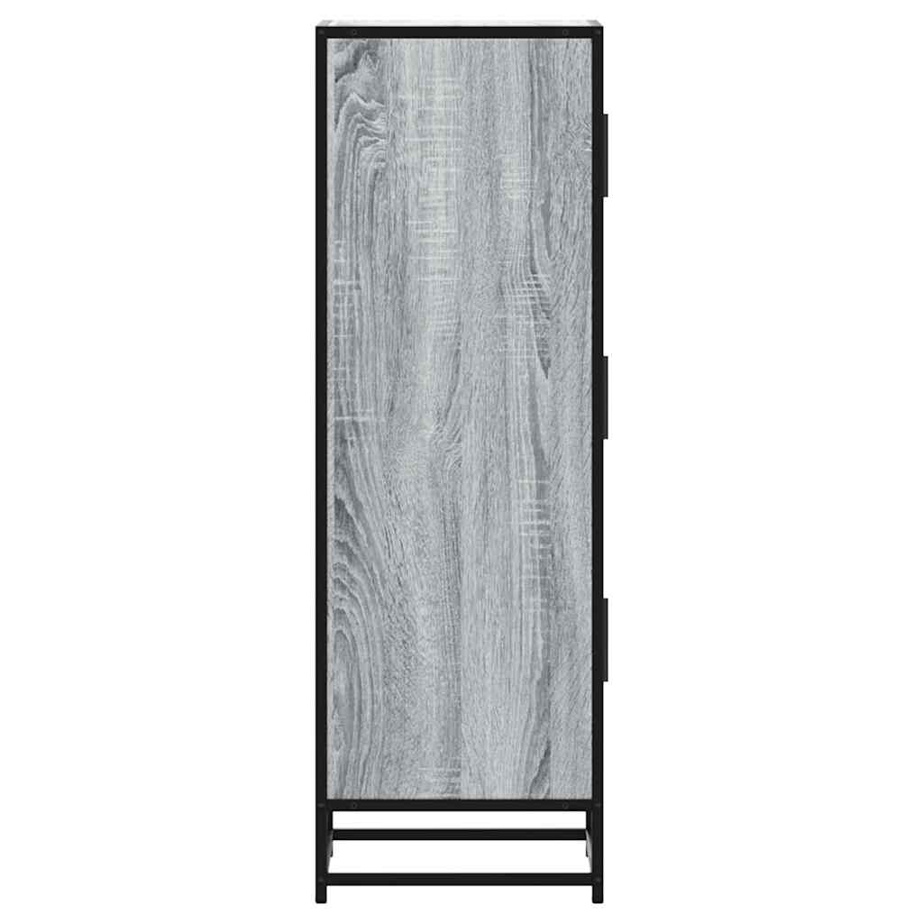 Credenza Grigio Sonoma Legno Multistrato Metallo | homemem39