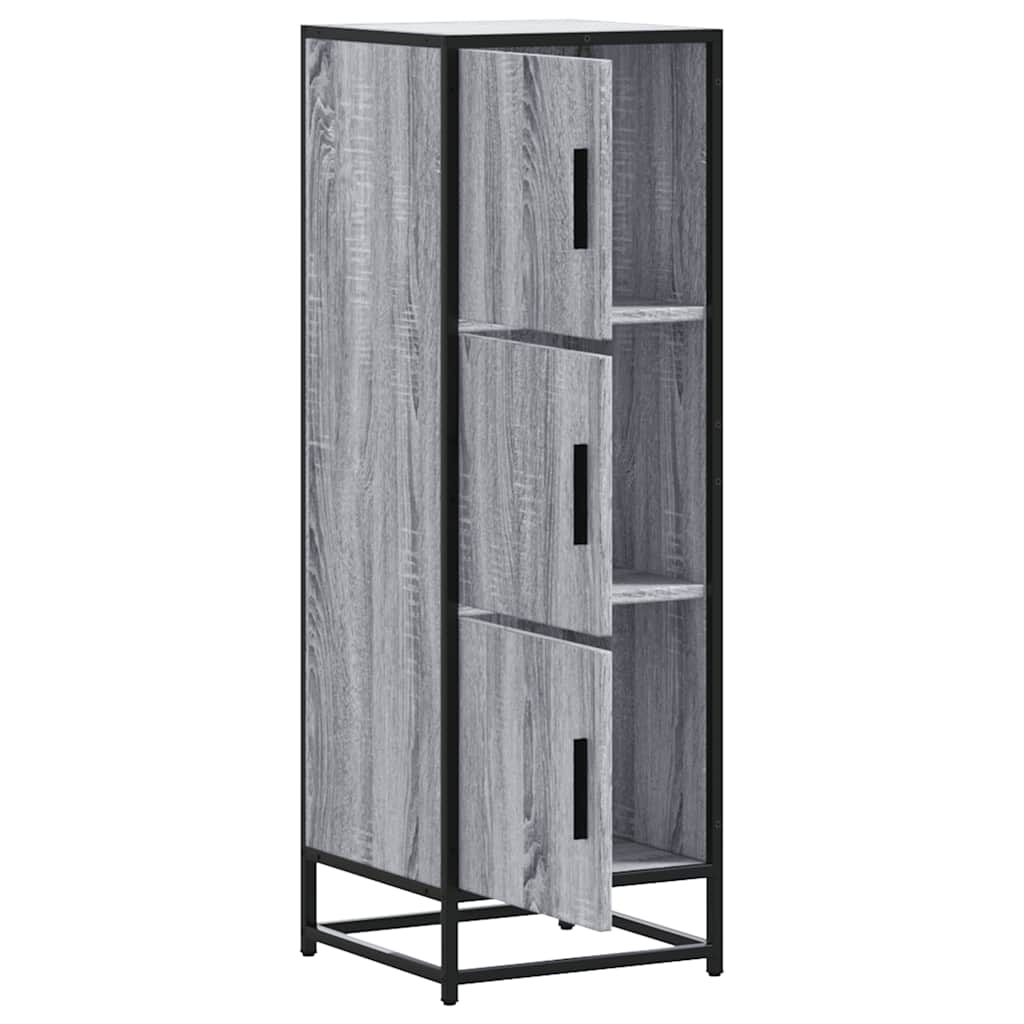 Credenza Grigio Sonoma Legno Multistrato Metallo | homemem39