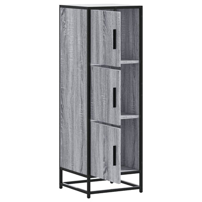 Credenza Grigio Sonoma Legno Multistrato Metallo | homemem39