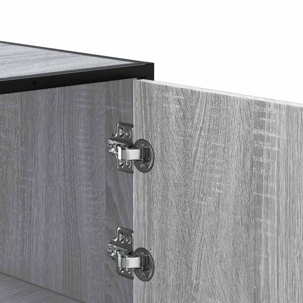 Credenza Grigio Sonoma Legno Multistrato Metallo | homemem39