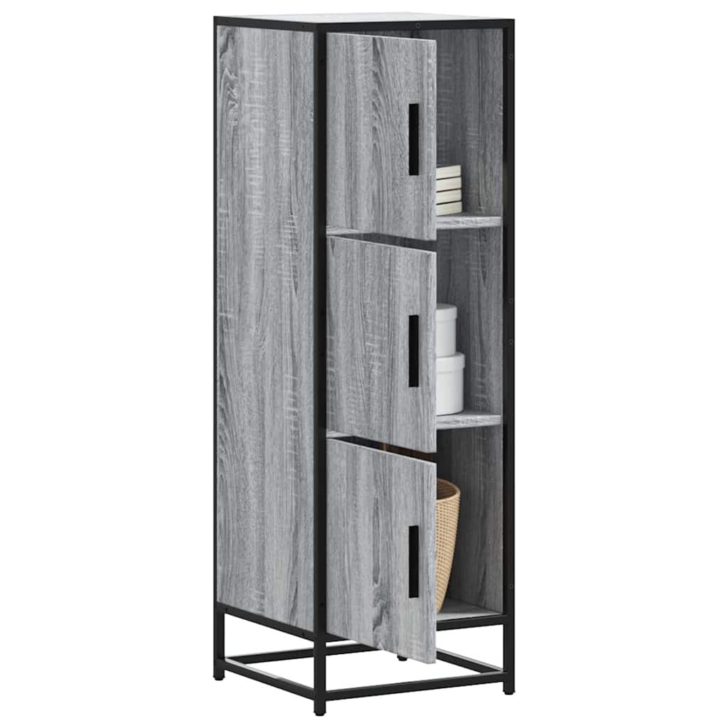 Credenza Grigio Sonoma Legno Multistrato Metallo | homemem39