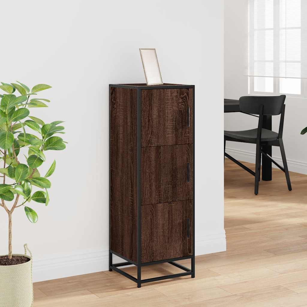 Credenza Rovere Marrone Legno Multistrato Metallo | homemem39
