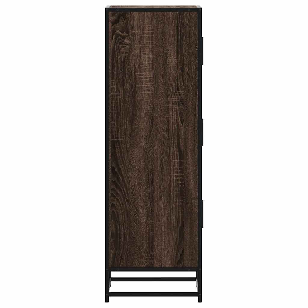 Credenza Rovere Marrone Legno Multistrato Metallo | homemem39