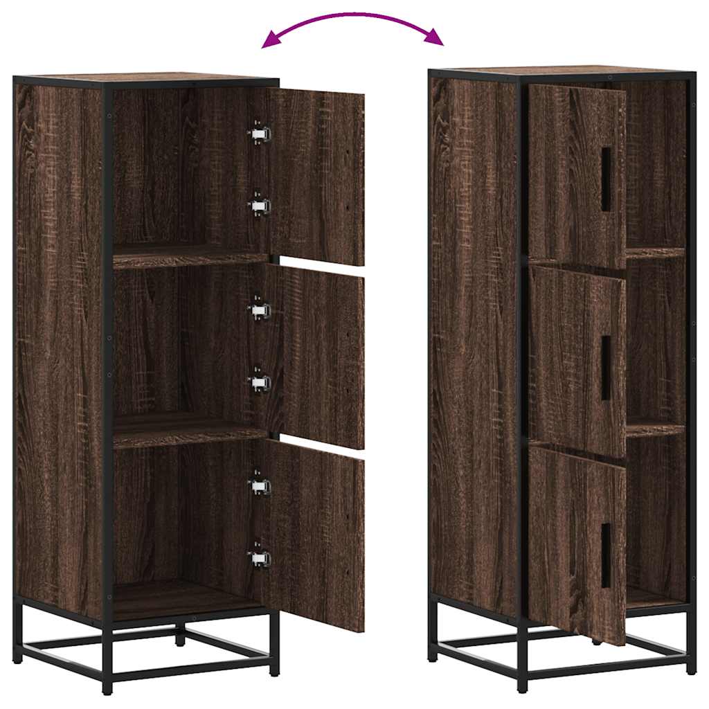 Credenza Rovere Marrone Legno Multistrato Metallo | homemem39