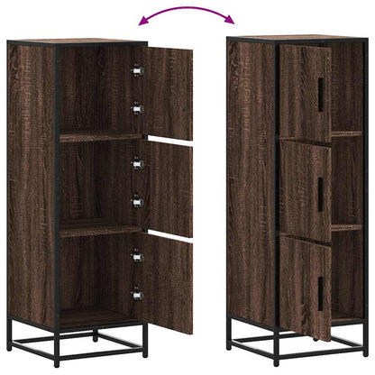 Credenza Rovere Marrone Legno Multistrato Metallo | homemem39