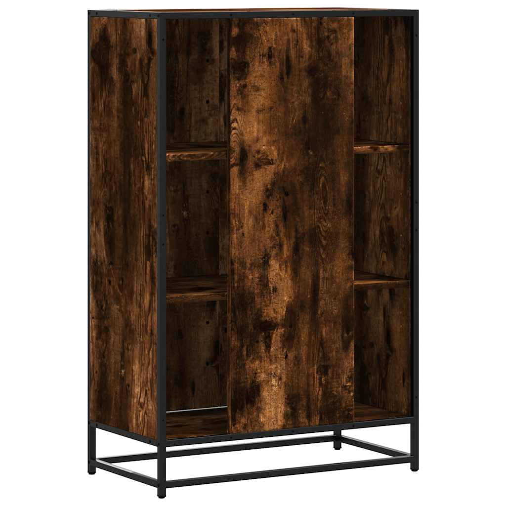 Credenza Rovere Fumo 68x35x106,5 cm Legno Multistrato Metallo - homemem39
