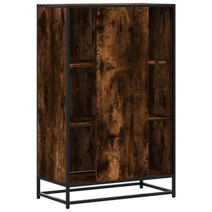 Credenza Rovere Fumo 68x35x106,5 cm Legno Multistrato Metallo - homemem39