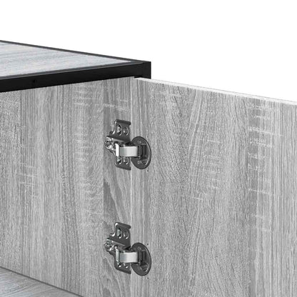 Credenza Grigio Sonoma 68x35x106,5 cm Legno Multistrato Metallo - homemem39