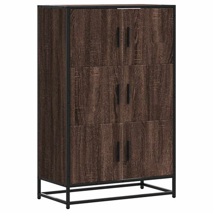 Credenza Rovere Marrone 68x35x106,5cm Legno Multistrato Metallo - homemem39