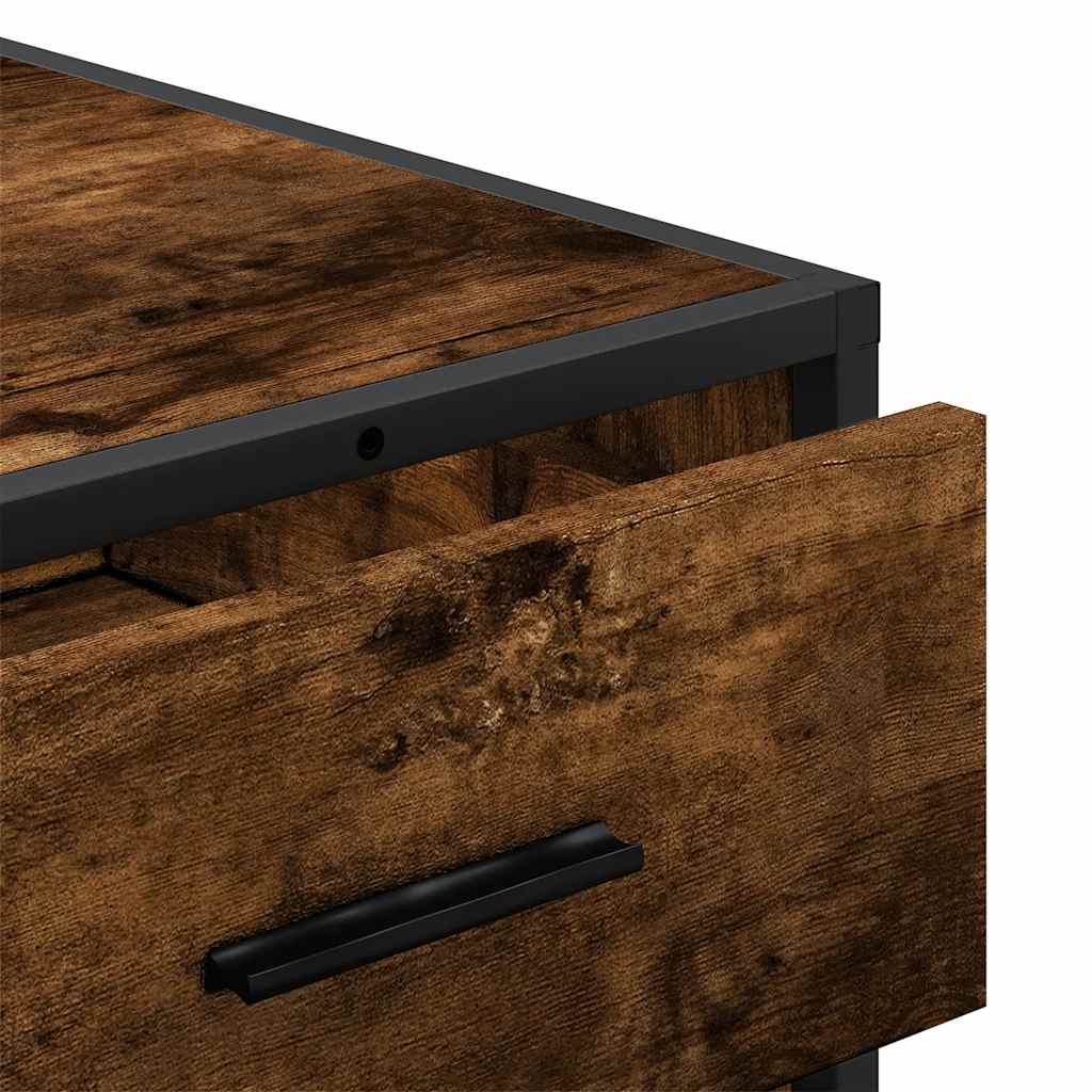 Cassettiera Rovere Fumo 70x41x56 cm in Legno Multistrato - homemem39