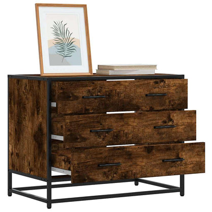Cassettiera Rovere Fumo 70x41x56 cm in Legno Multistrato - homemem39