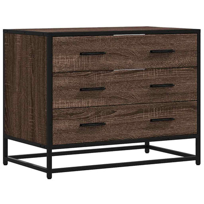 Cassettiera Rovere Marrone 70x41x56 cm in Legno Multistrato - homemem39