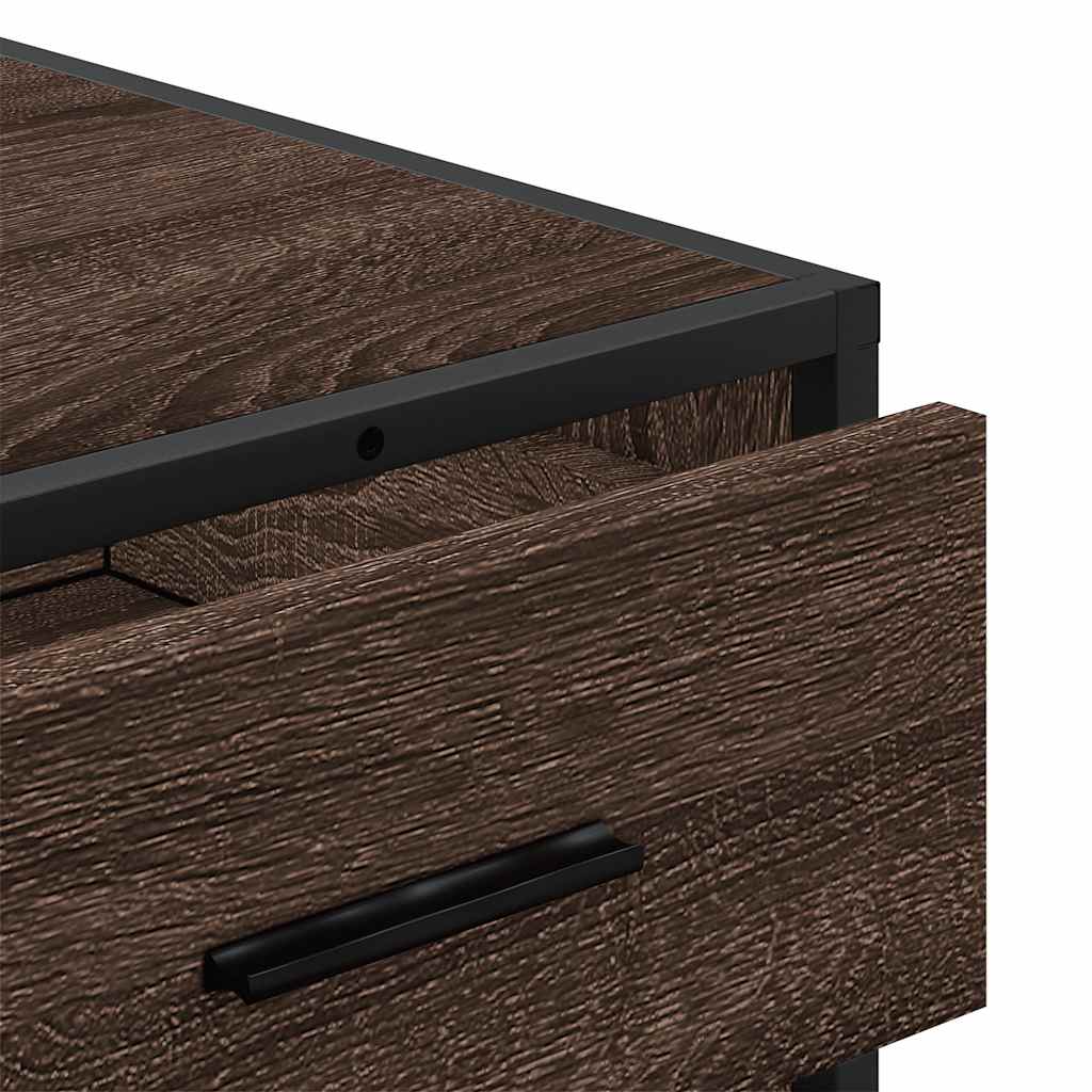 Cassettiera Rovere Marrone 70x41x56 cm in Legno Multistrato - homemem39