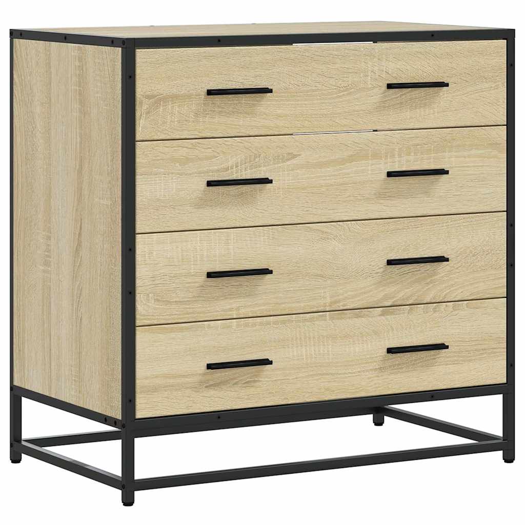 Cassettiera Rovere Sonoma 70x41x70 cm in Legno Multistrato - homemem39