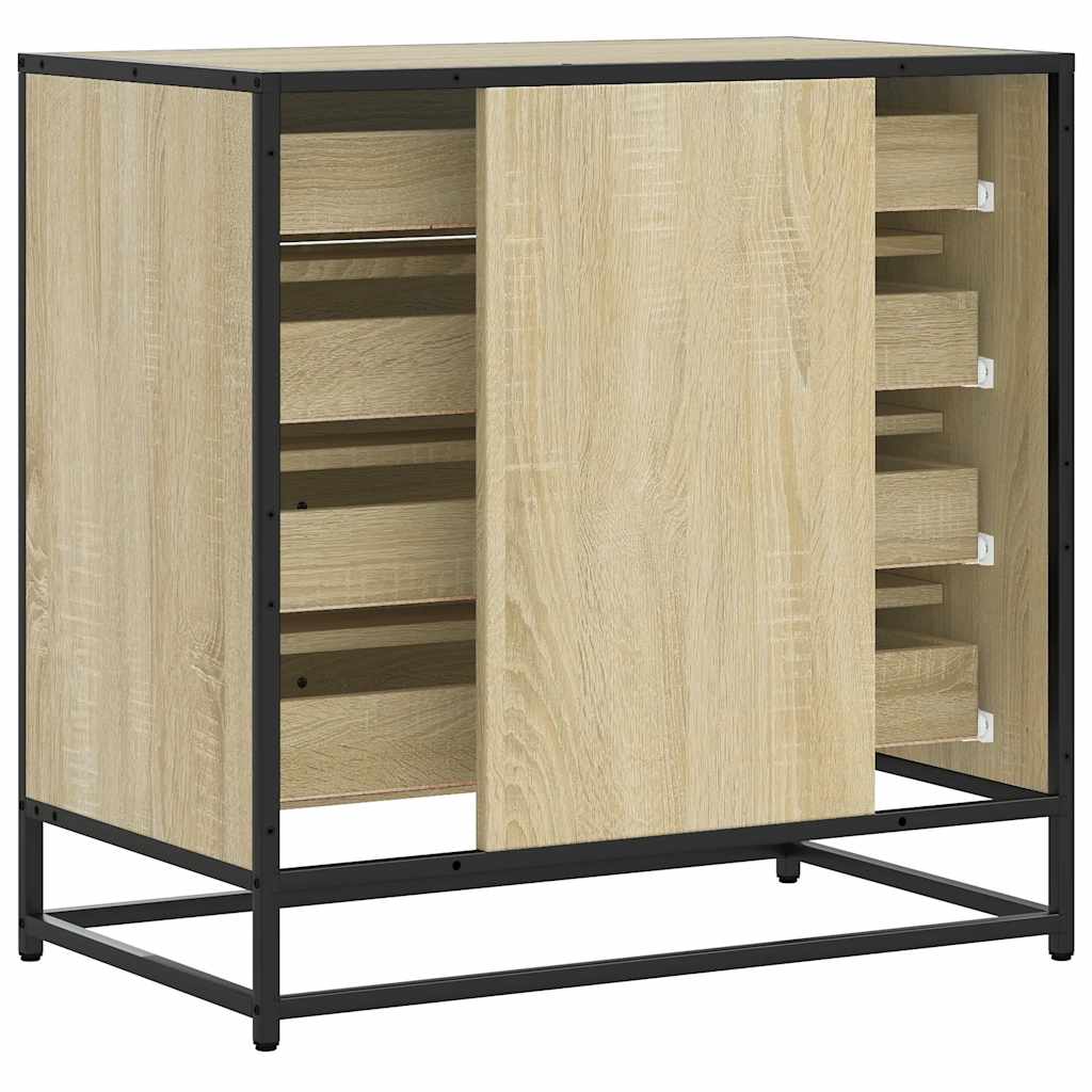 Cassettiera Rovere Sonoma 70x41x70 cm in Legno Multistrato - homemem39