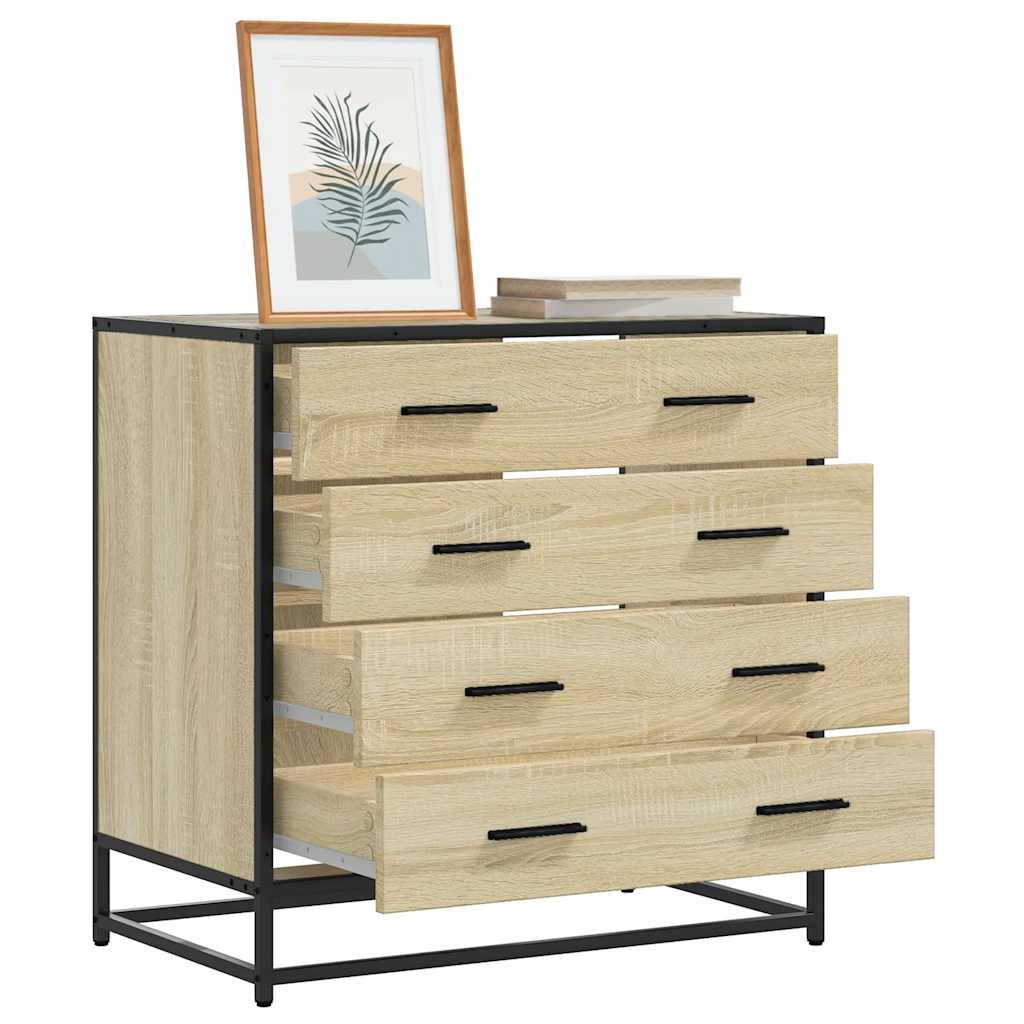 Cassettiera Rovere Sonoma 70x41x70 cm in Legno Multistrato - homemem39