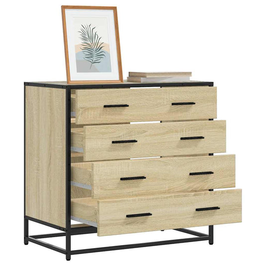 Cassettiera Rovere Sonoma 70x41x70 cm in Legno Multistrato - homemem39