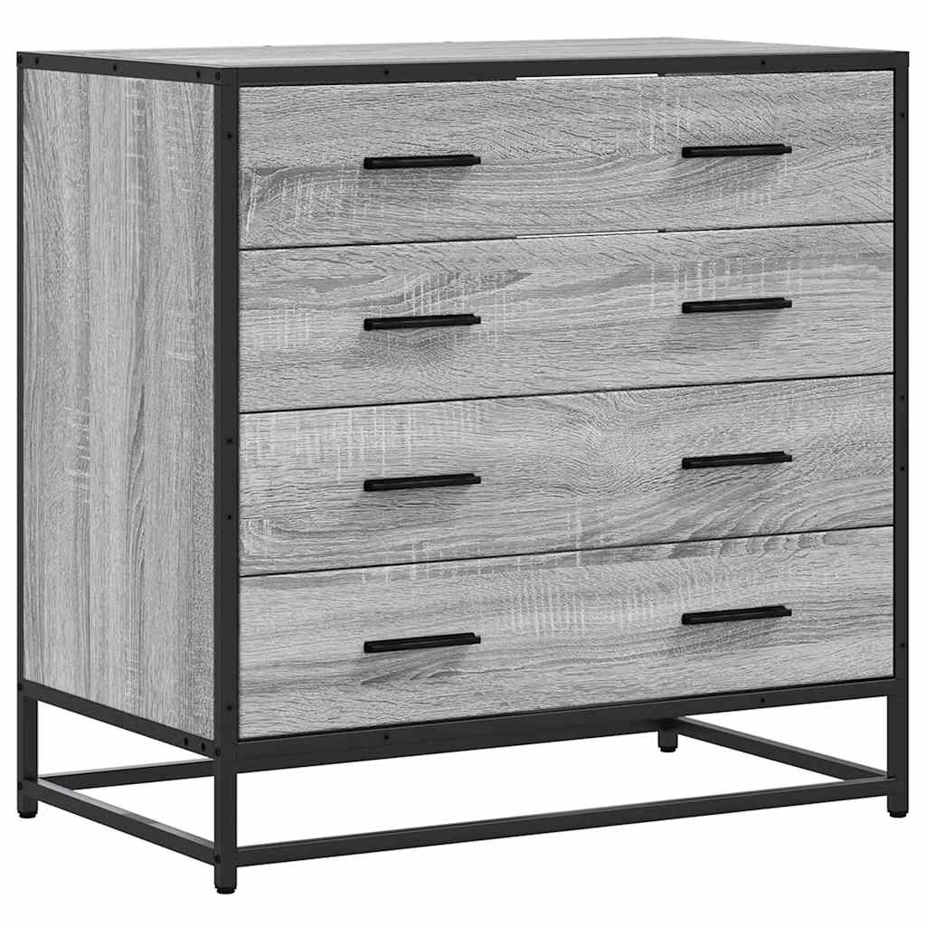 Cassettiera Grigio Sonoma 70x41x70 cm in Legno Multistrato - homemem39