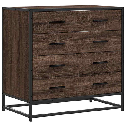 Cassettiera Rovere Marrone 70x41x70 cm in Legno Multistrato - homemem39