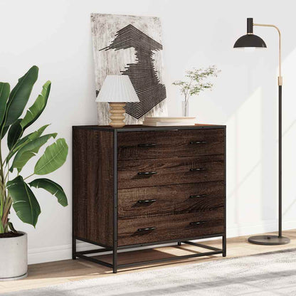 Cassettiera Rovere Marrone 70x41x70 cm in Legno Multistrato - homemem39