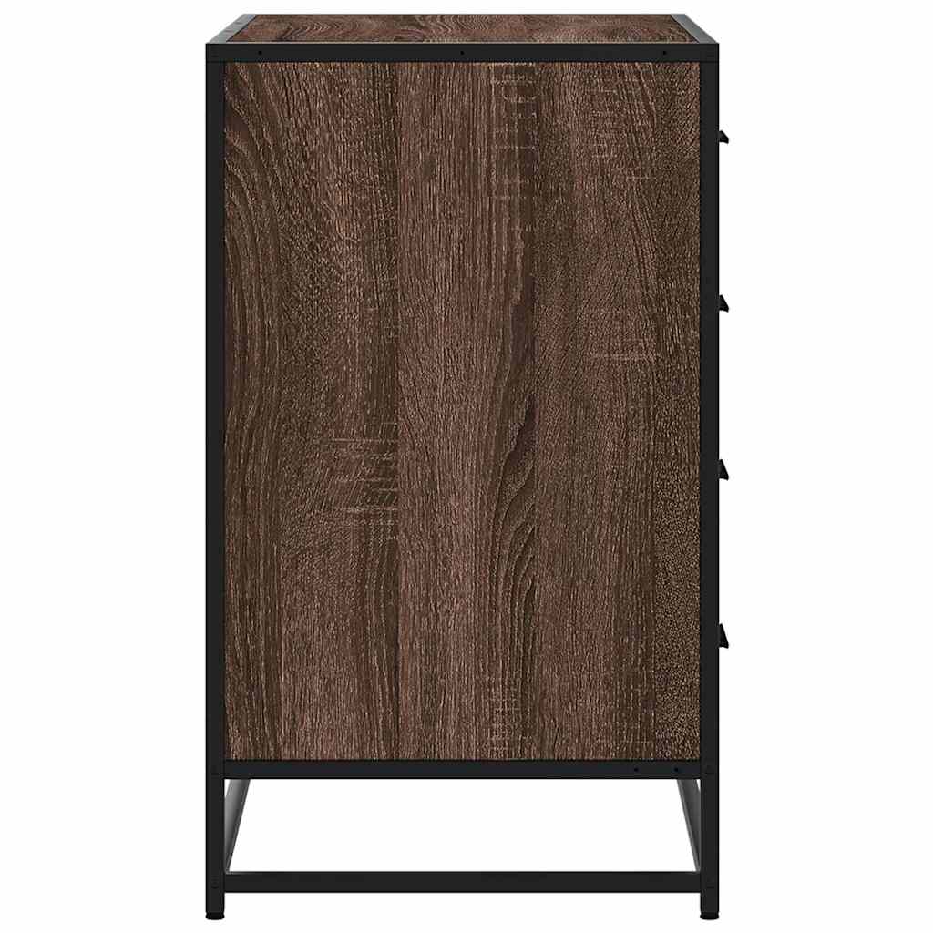 Cassettiera Rovere Marrone 70x41x70 cm in Legno Multistrato - homemem39