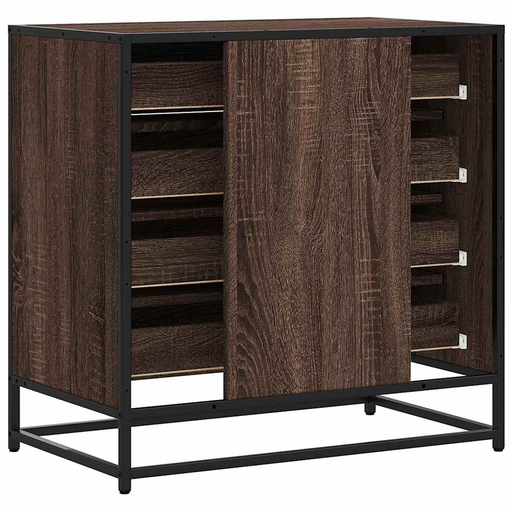 Cassettiera Rovere Marrone 70x41x70 cm in Legno Multistrato - homemem39