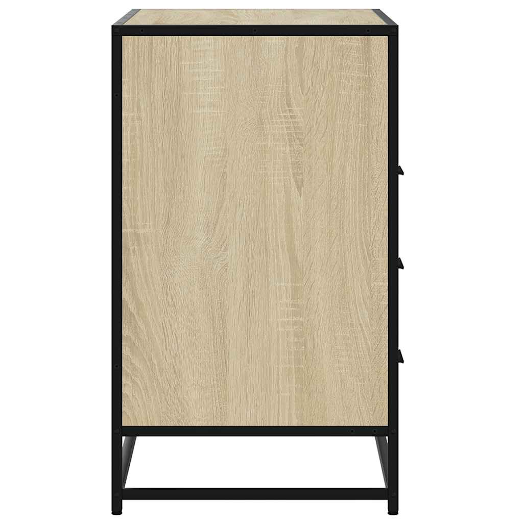 Cassettiera Rovere Sonoma 70x41x70 cm in Legno Multistrato - homemem39