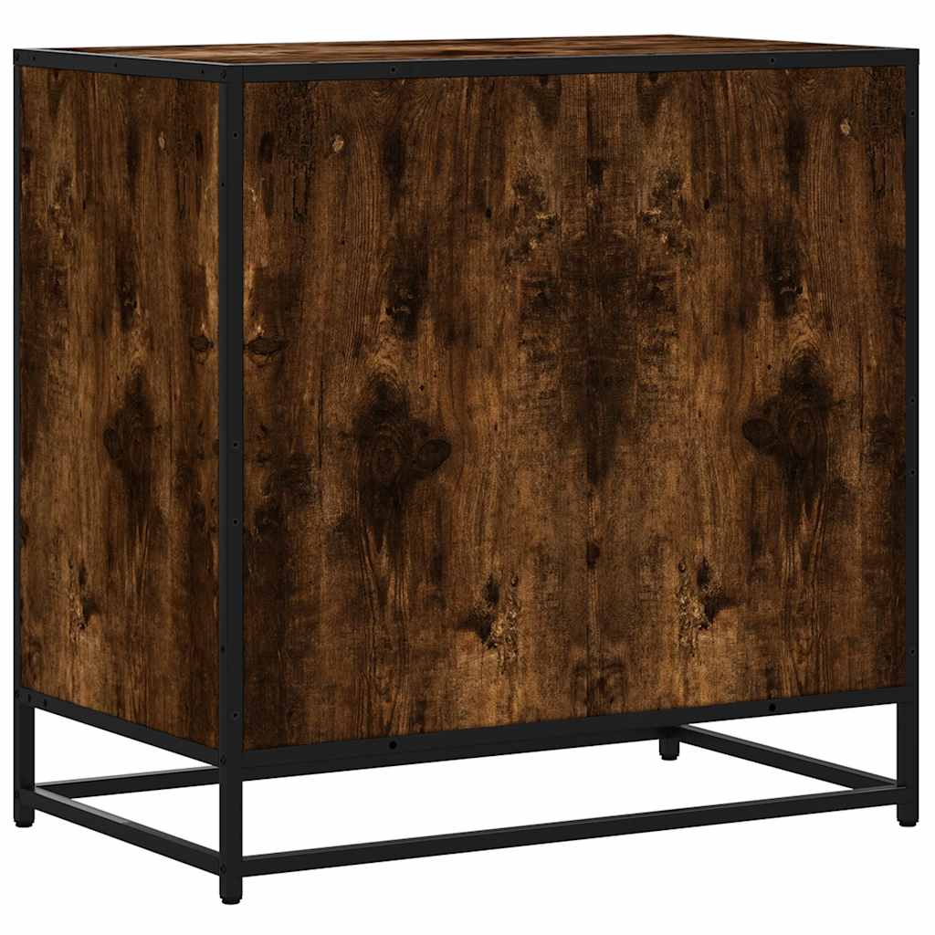 Cassettiera Rovere Fumo 70x41x70 cm in Legno Multistrato - homemem39