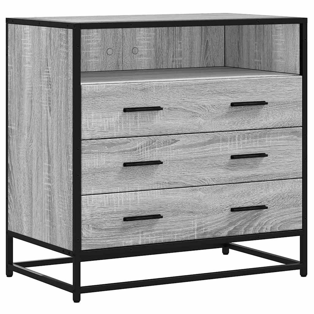 Cassettiera Grigio Sonoma 70x41x70 cm in Legno Multistrato - homemem39