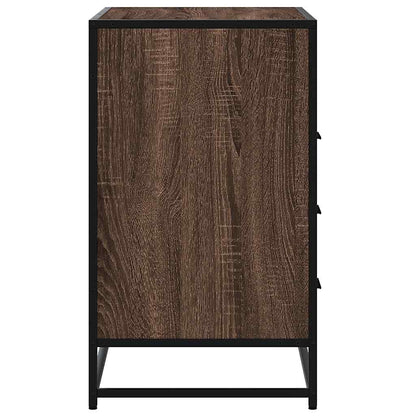 Cassettiera Rovere Marrone 70x41x70 cm in Legno Multistrato - homemem39