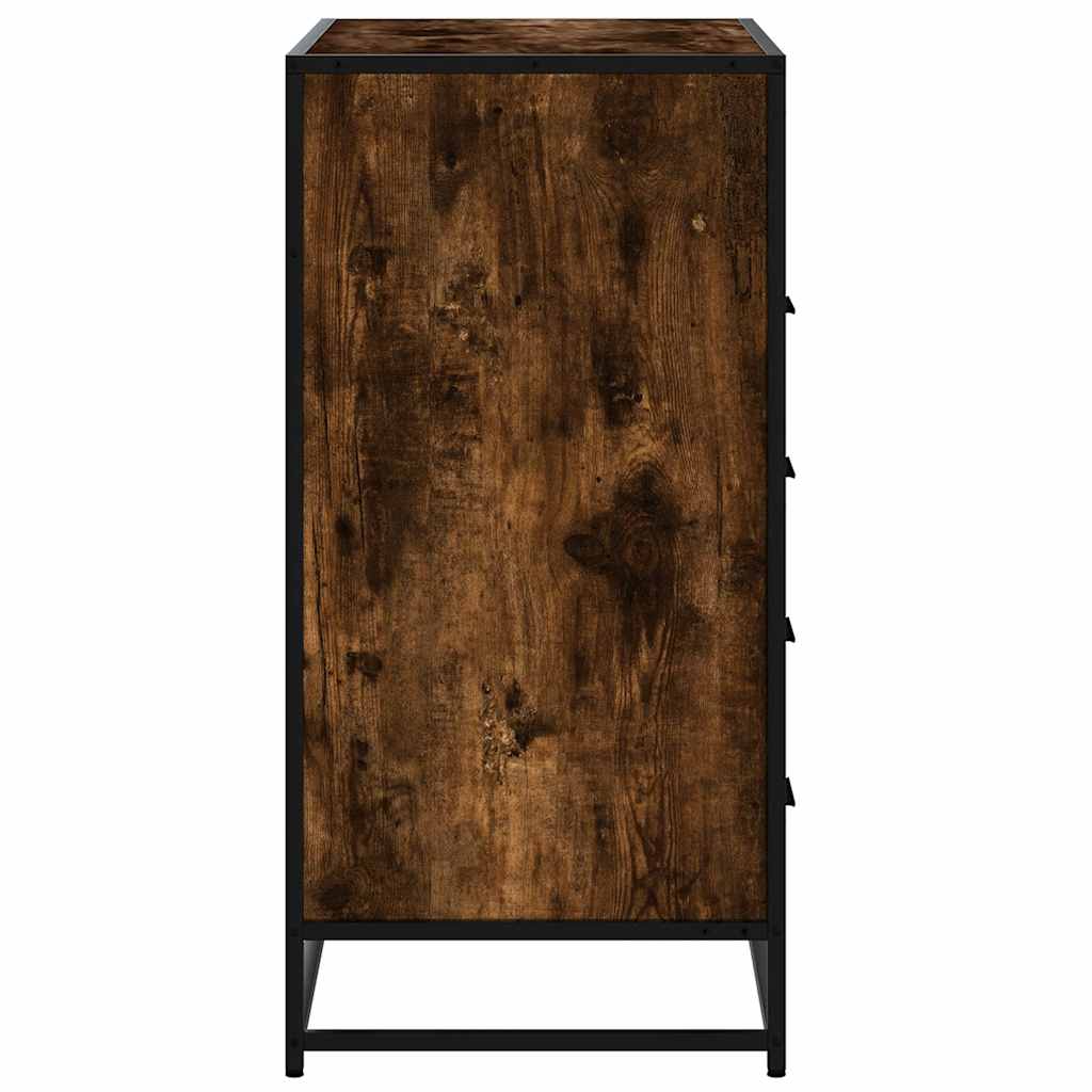 Cassettiera Rovere Fumo 70x41x83,5 cm in Legno Multistrato - homemem39