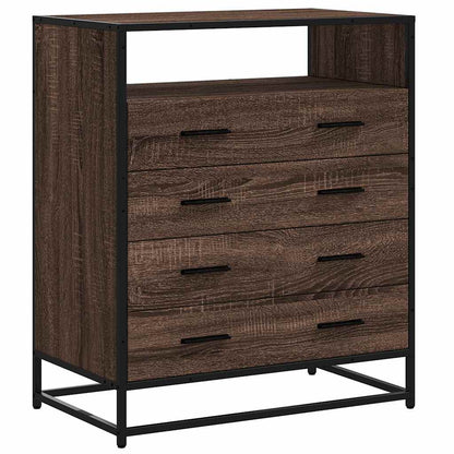 Cassettiera Rovere Marrone 70x41x83,5 cm in Legno Multistrato - homemem39