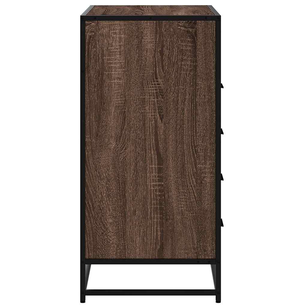Cassettiera Rovere Marrone 70x41x83,5 cm in Legno Multistrato - homemem39