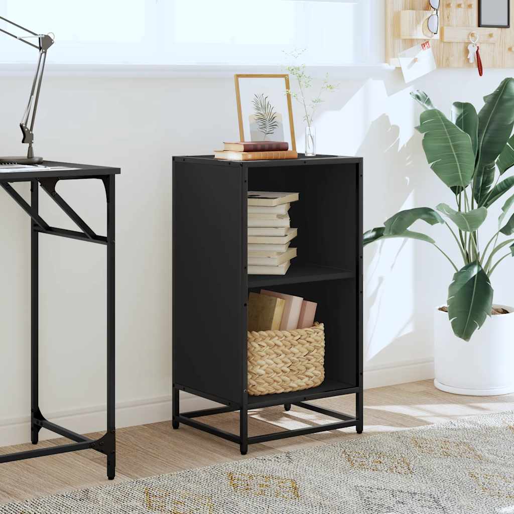 Libreria Nera 40x35x76 cm in Legno Multistrato | homemem39