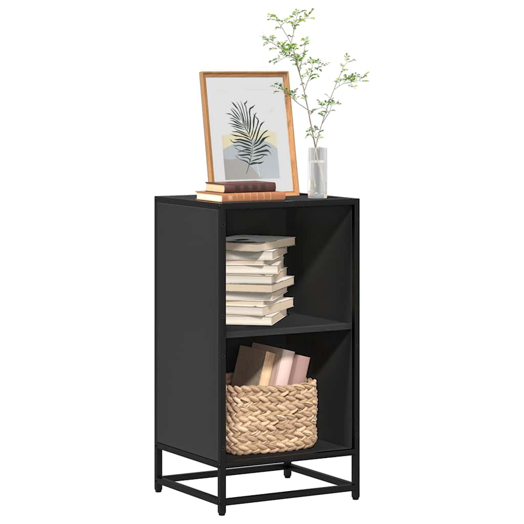 Libreria Nera 40x35x76 cm in Legno Multistrato | homemem39