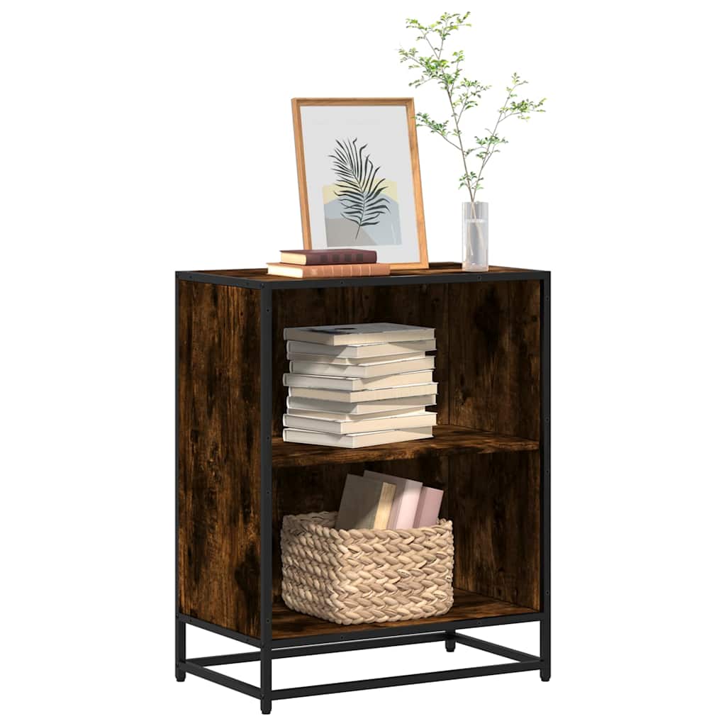 Libreria Rovere Fumo 60x35x76 cm in Legno Multistrato | homemem39