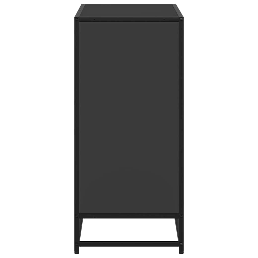 Libreria Nera 80,5x35x76 cm in Legno Multistrato | homemem39