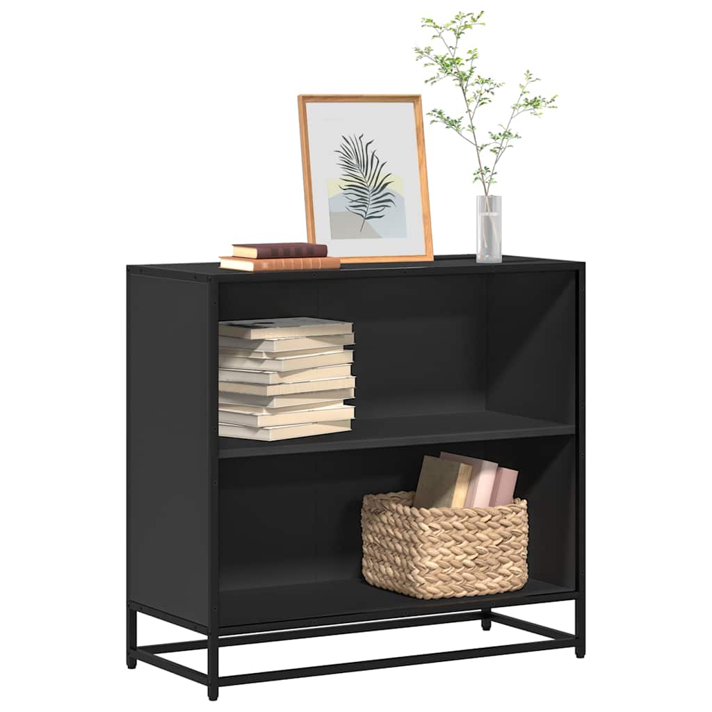 Libreria Nera 80,5x35x76 cm in Legno Multistrato | homemem39