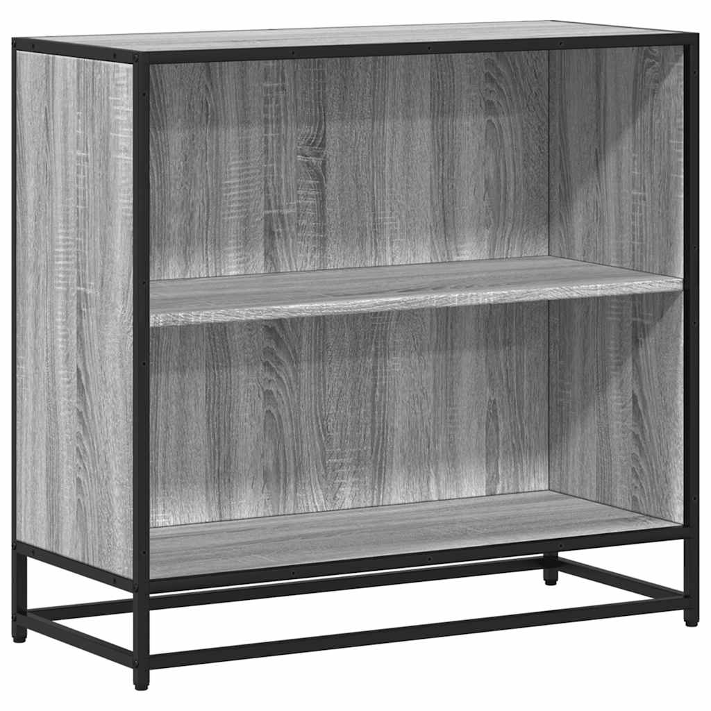 Libreria Grigio Sonoma 80,5x35x76 cm in Legno Multistrato
