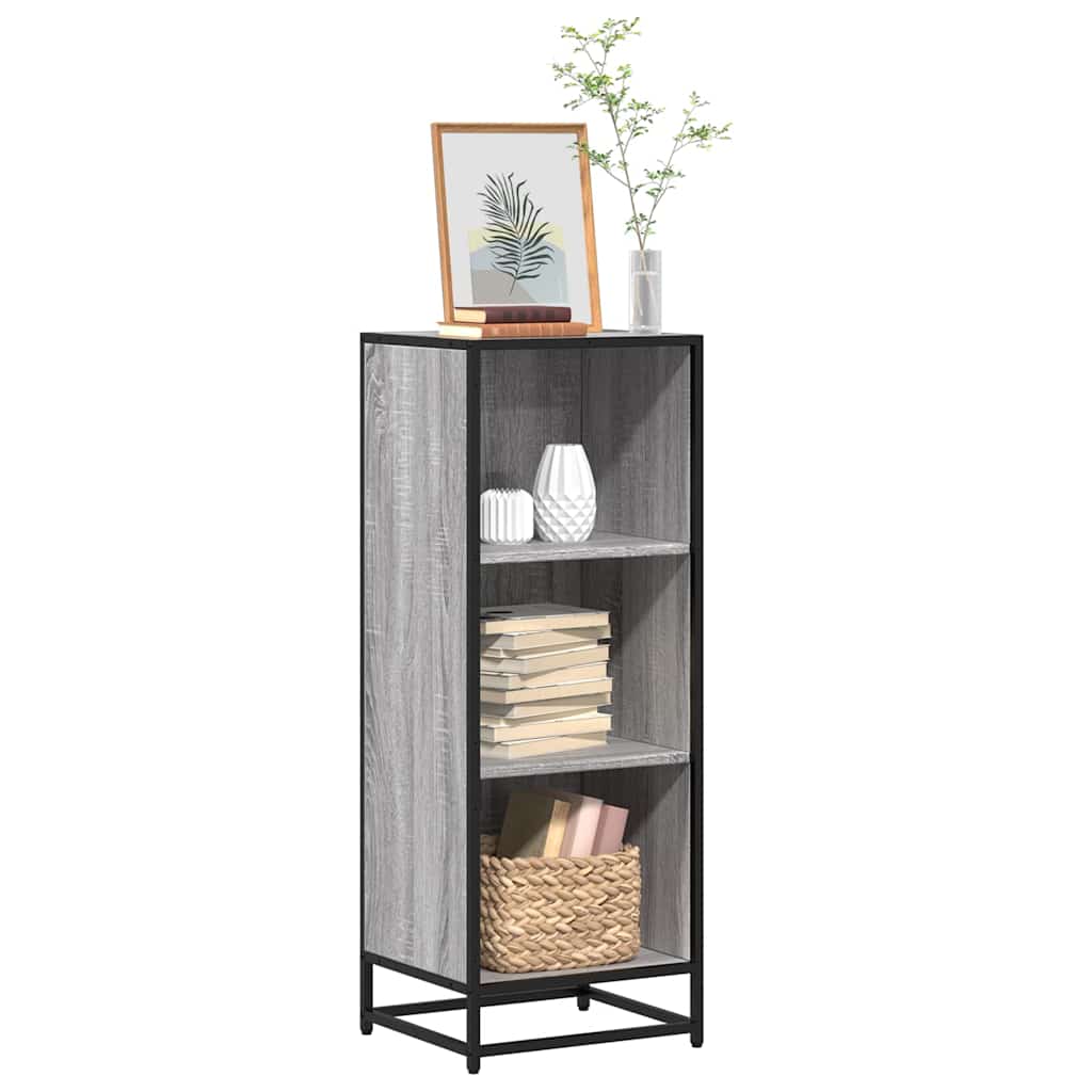 Libreria Grigio Sonoma 40x35x107,5 cm in Legno Multistrato | homemem39