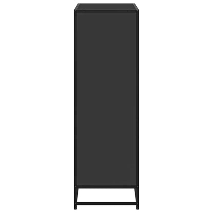 Libreria Nera 80,5x35x107,5 cm in Legno Multistrato