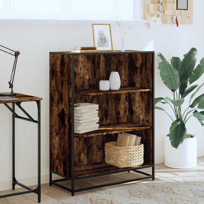 Libreria Rovere Fumo 80,5x35x107,5 cm in Legno Multistrato | homemem39