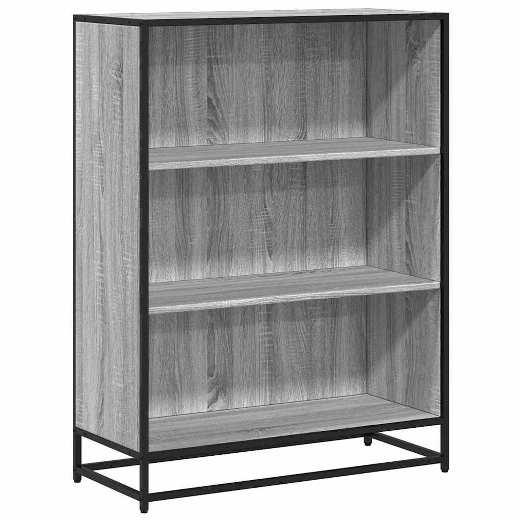 Libreria Grigio Sonoma 80,5x35x107,5 cm in Legno Multistrato | homemem39