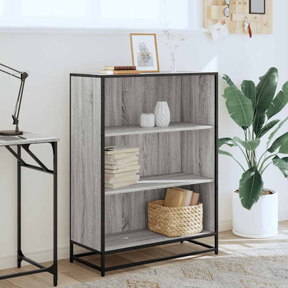 Libreria Grigio Sonoma 80,5x35x107,5 cm in Legno Multistrato | homemem39