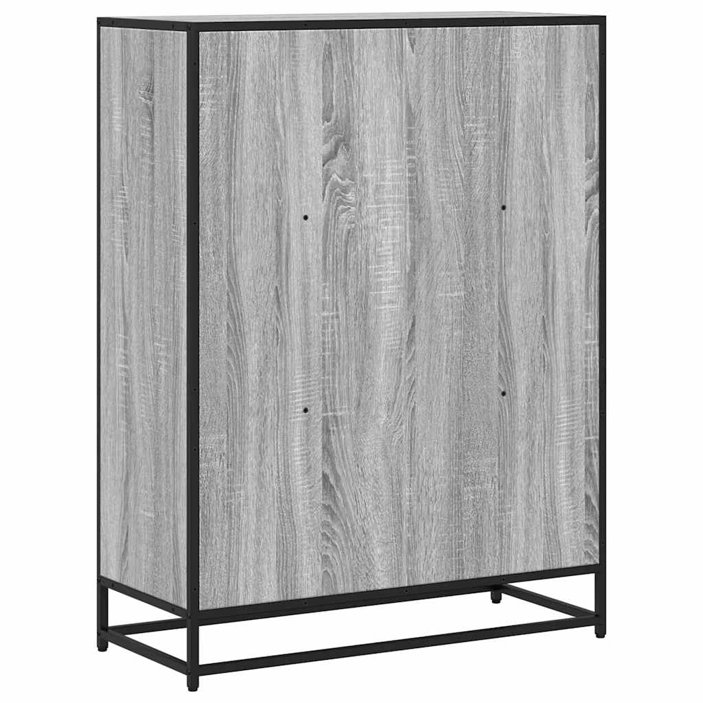 Libreria Grigio Sonoma 80,5x35x107,5 cm in Legno Multistrato | homemem39