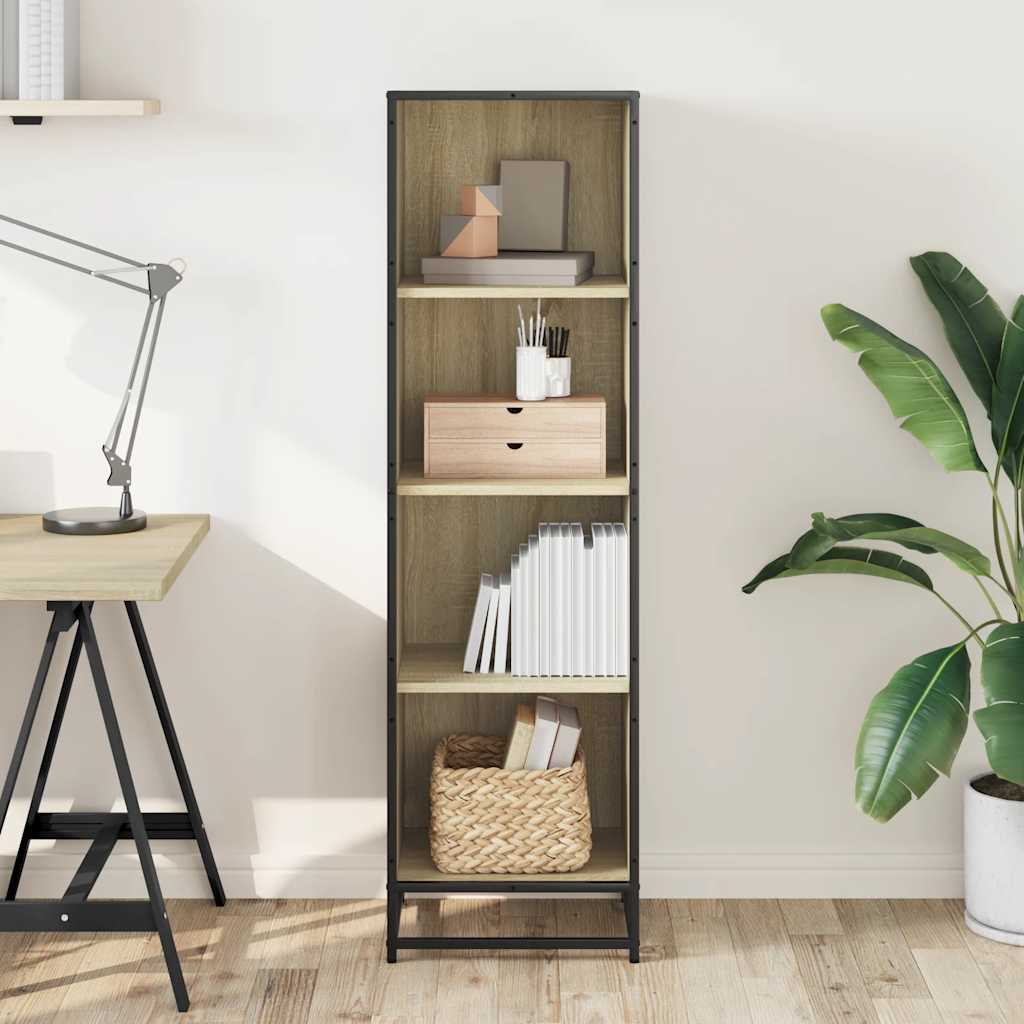 Libreria Rovere Sonoma 40x35x139 cm in Legno Multistrato | homemem39