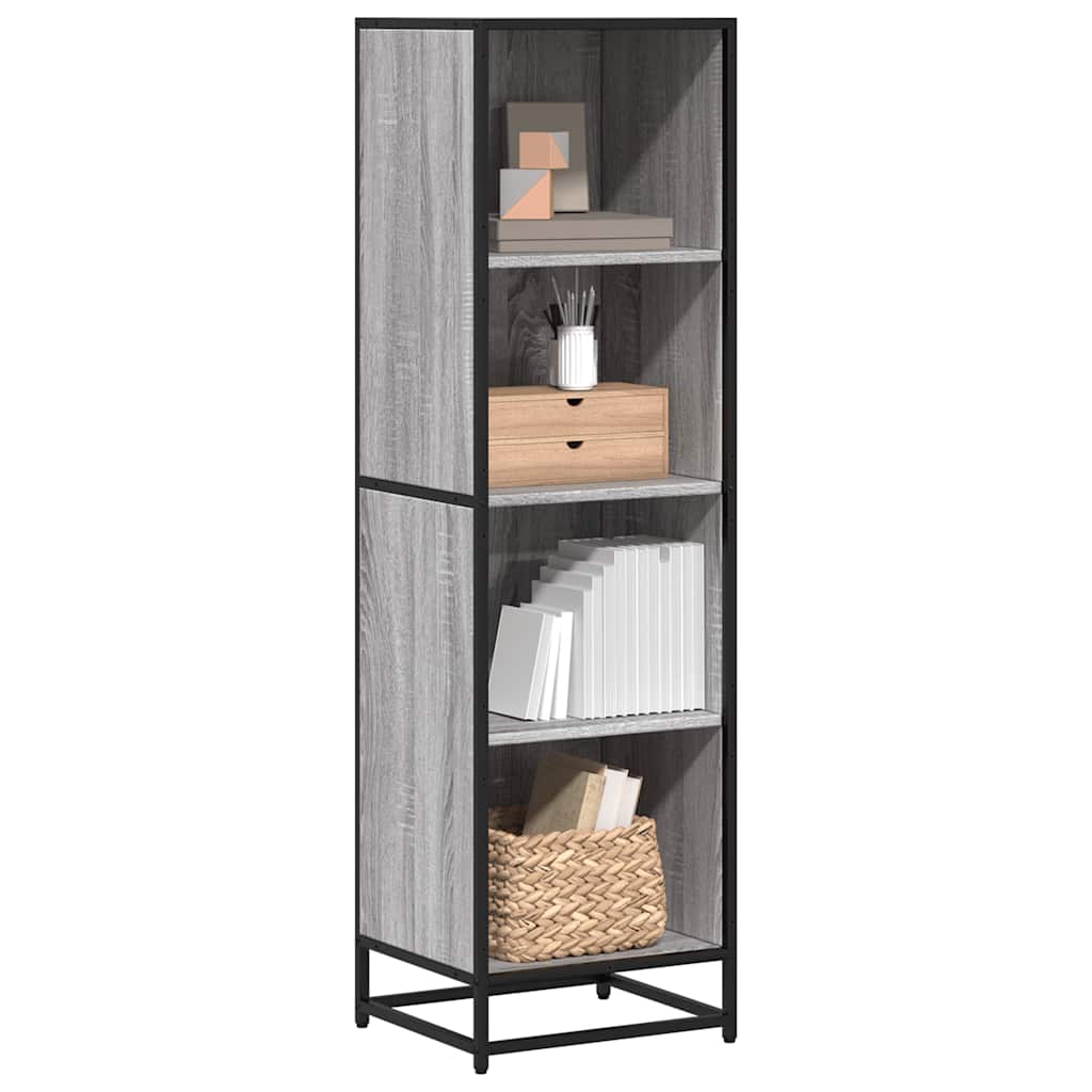 Libreria Grigio Sonoma 40x35x139 cm in Legno Multistrato | homemem39