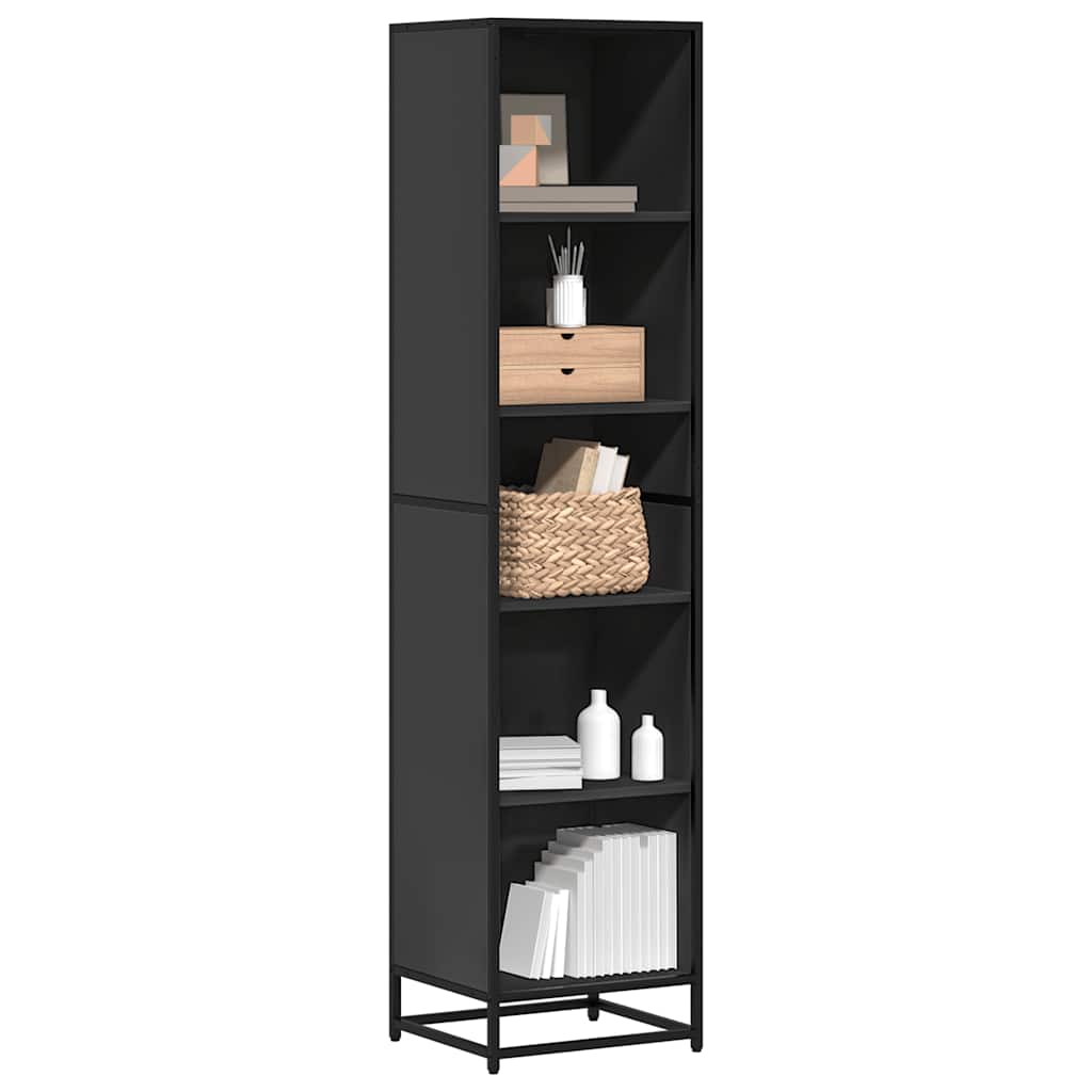 Libreria Nera 40x35x170,5 cm in Legno Multistrato | homemem39